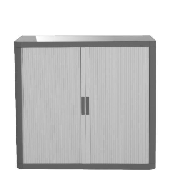 Armoire basse à rideaux EASY OFFICE 110 x 104 x 41,5 cm Corps et