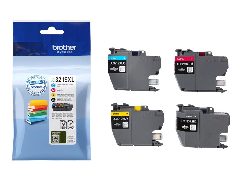 Brother LC3219XL - Pack de 4 - noir, cyan, magenta, jaune - cartouche d'encre originale