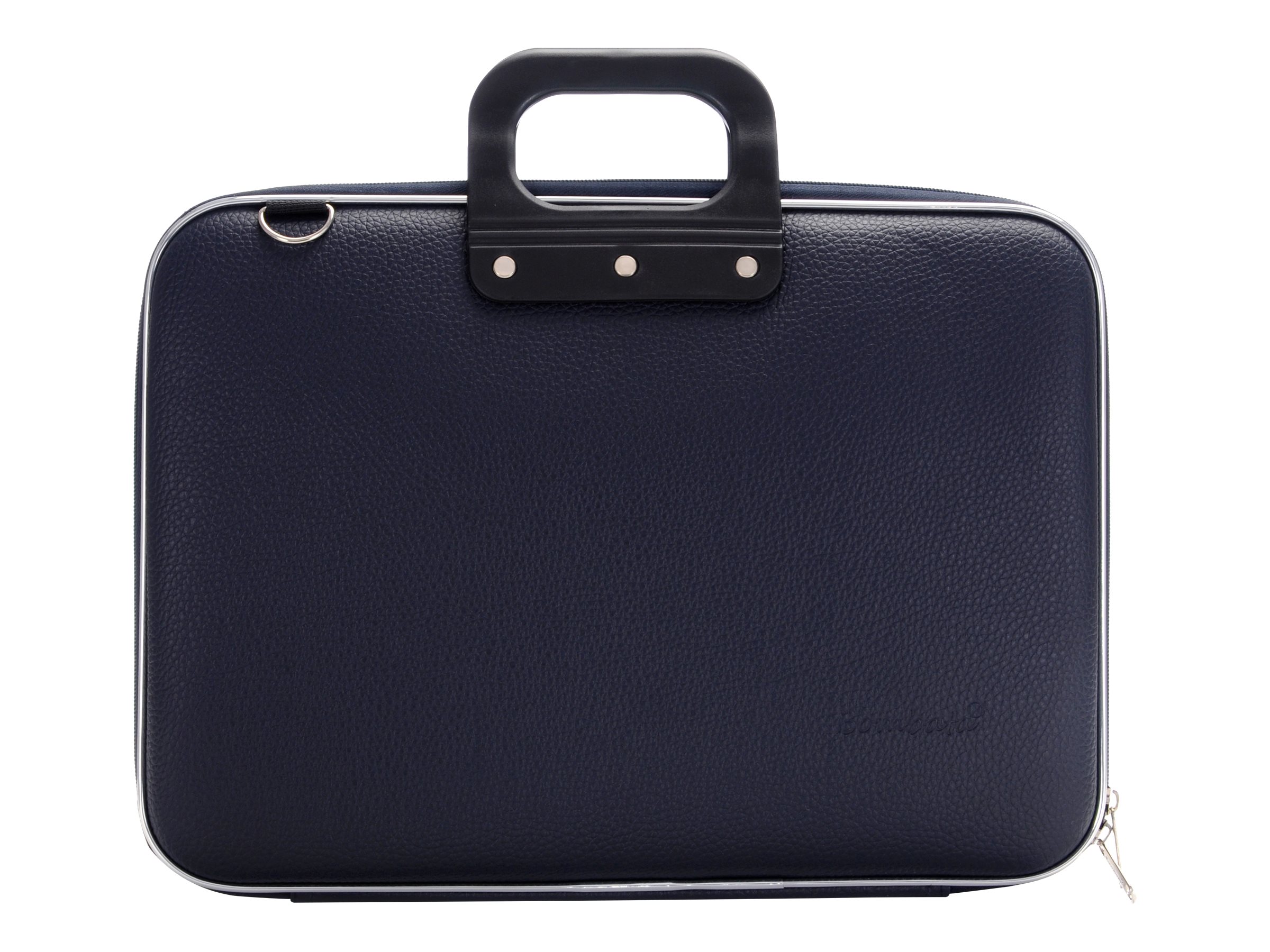 thumbnail image 2 of Bombata Classic Plus 15.6 Inch Briefcase - Dark Blue Laptop Messenger Bag 2 of 11