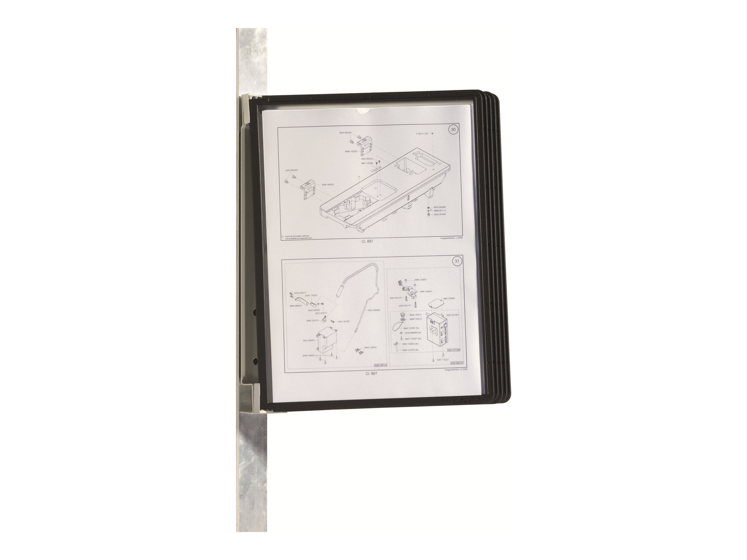 Durable Vario 5 Support De Consultation Mural Magnetique 5