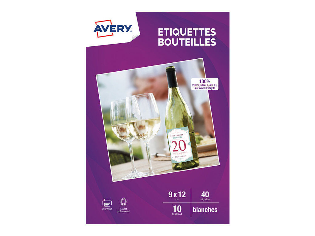 30/ feuilles A4/ Blanc brillant autocollant /étiquette//dos collant feuille papier dimpression