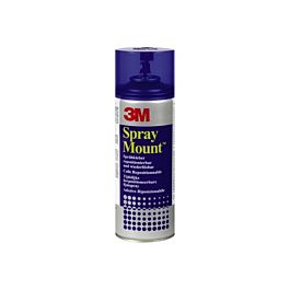 Colle Aérosol Repositionnable 3M SprayMount - Bombe 400 Ml - Adhésif Temporaire Transparent - Neuf