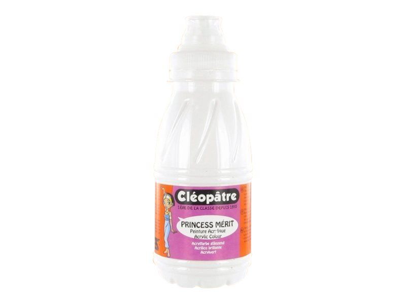 Cleopatre Princess Peinture Acrylique Blanc 250 Ml