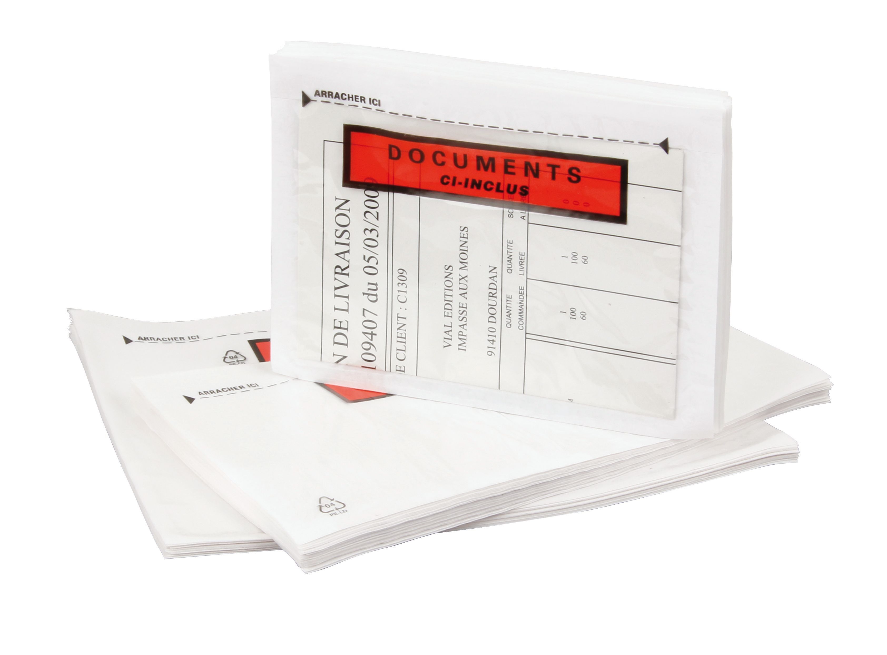 carton plus 100 pochettes porte documents ci inclus 16 5 x 22 8 cm pas cher bureau vallee