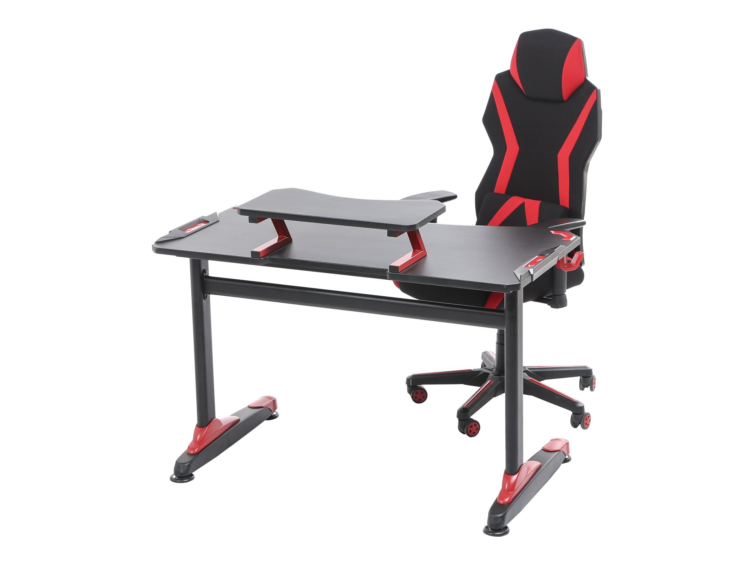 Fauteuil Gamer Poper M Accoudoirs Reglables Noir Et Rouge