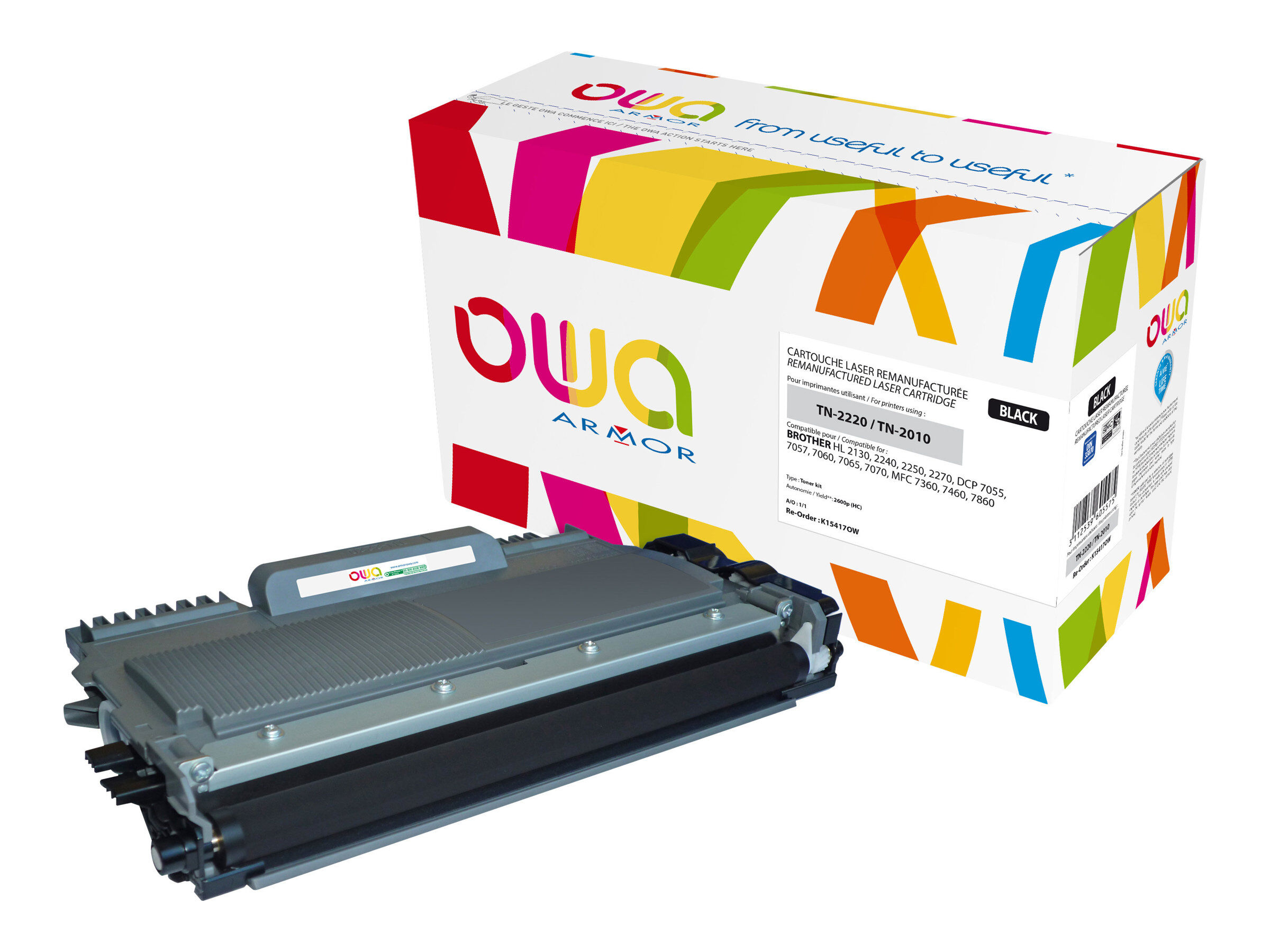 Brother Tn241 Remanufacture Owa K15657ow Noir Cartouche Laser Pas Cher Bureau Vallee