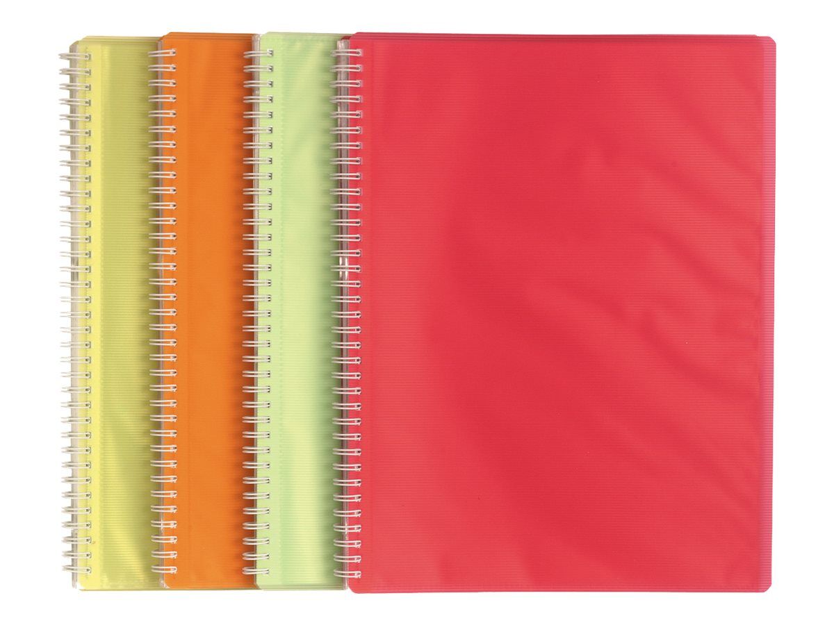 exacompta linicolor porte vues a spirale 80 vues a4 disponible dans differentes couleurs pas cher bureau vallee