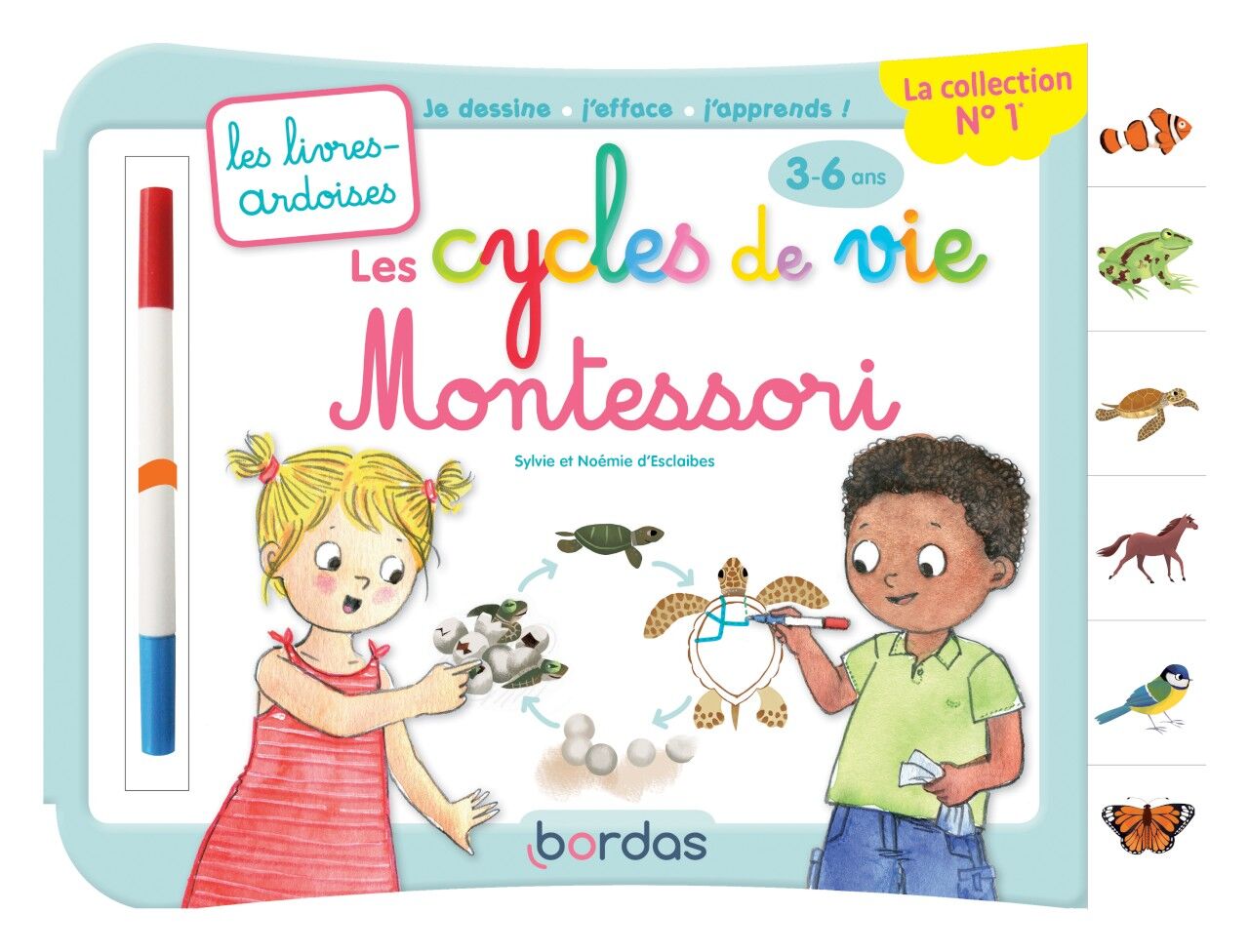 Livre Ardoise Montessori Les Cycles De Vie Pas Cher Bureau Vallee