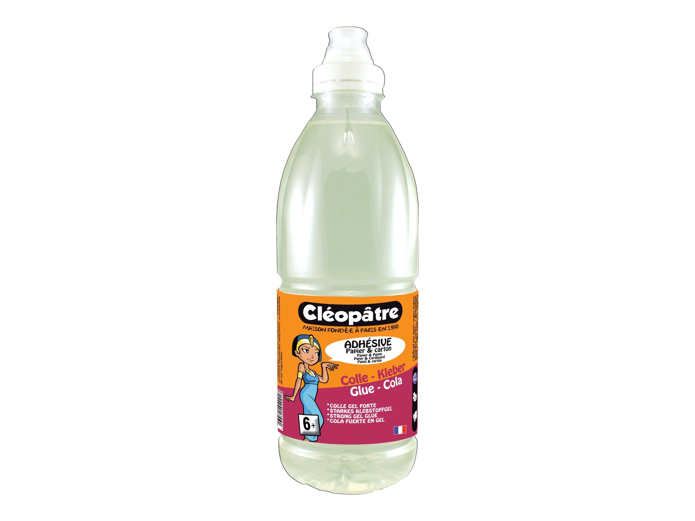 cleopatre colle transparente adhesive 1l speciale slime pas cher bureau vallee