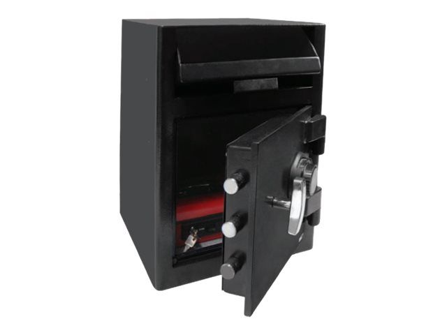 reskal ds60 coffre fort de depot serrure a combinaison mecanique acier noir pas cher bureau vallee