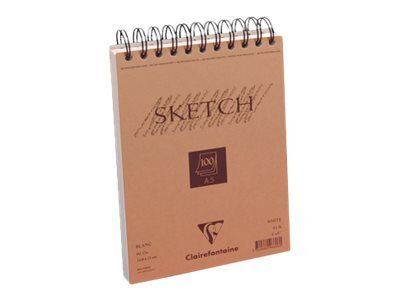 Clairefontaine Fine Arts Bloc Dessin Croquis 100 Feuilles A5 90 Gr Blanc