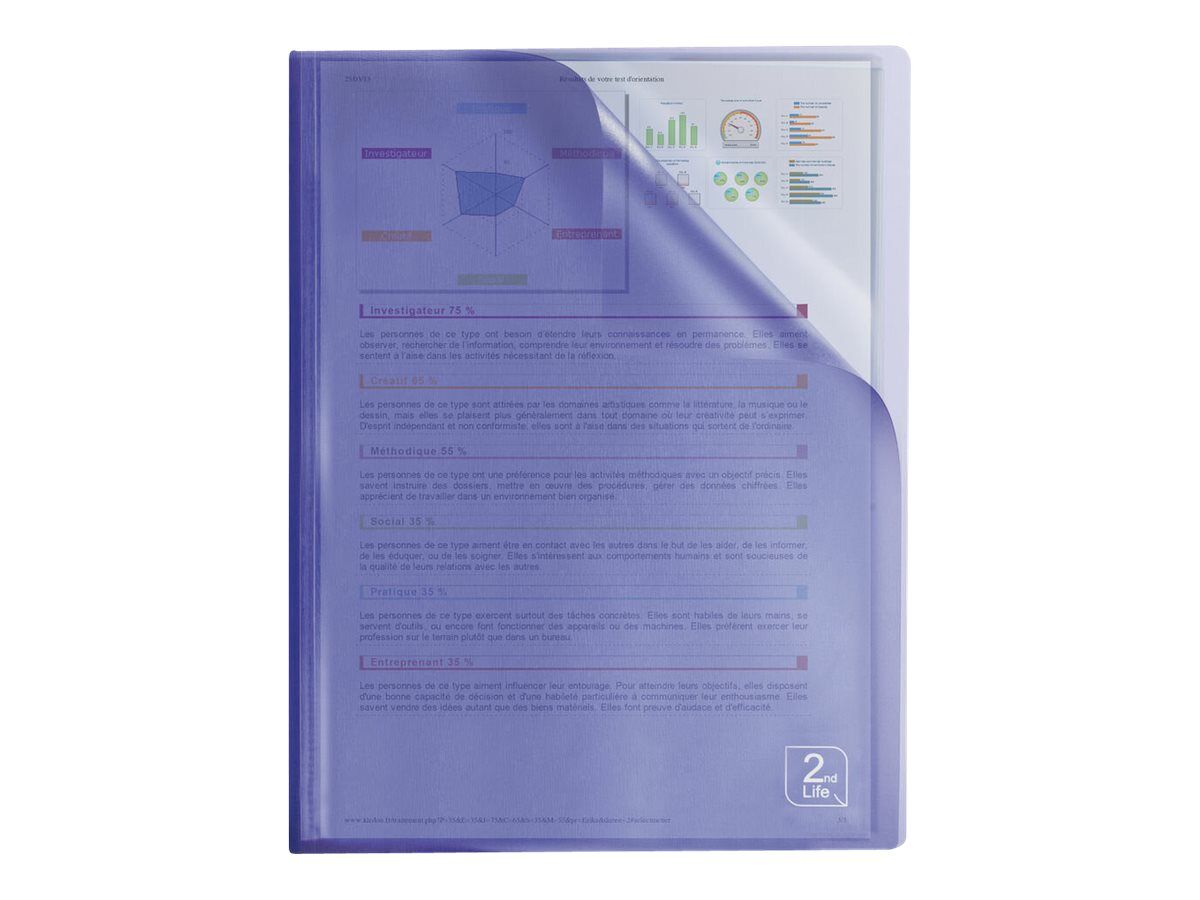 Oxford 2nd Life Porte Vues 40 Vues A4 Disponible Dans Differentes Couleurs Pas Cher Bureau Vallee