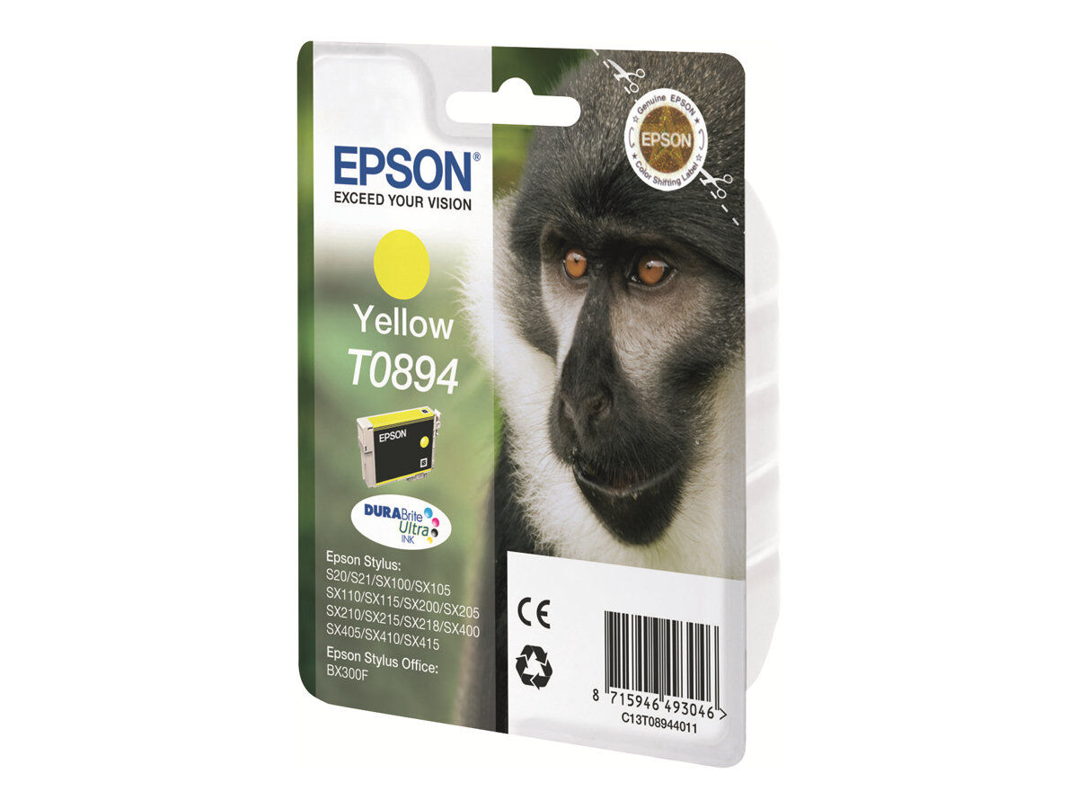 epson t0894 singe jaune cartouche d encre originale pas cher bureau vallee