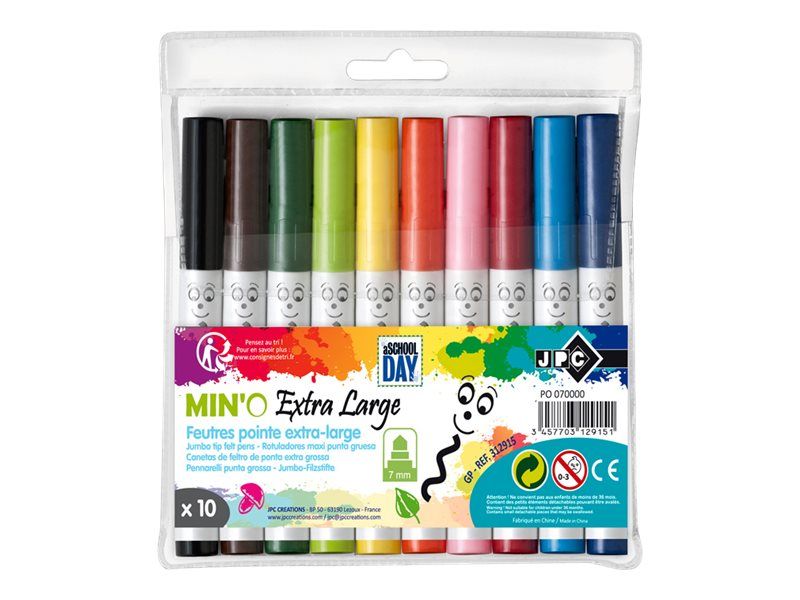 Jpc 10 Feutres 1er Prix Pas Cher Bureau Vallee