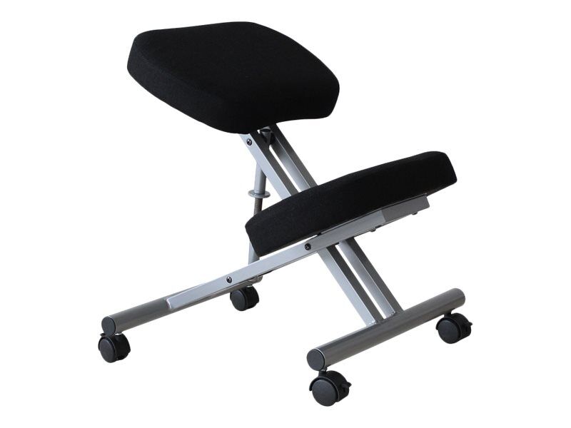 Siege Technique Ergometal Tabouret Assis Genoux Hauteur Reglable Par Vis Jusqu A 72 Cm Noir Pas Cher Bureau Vallee