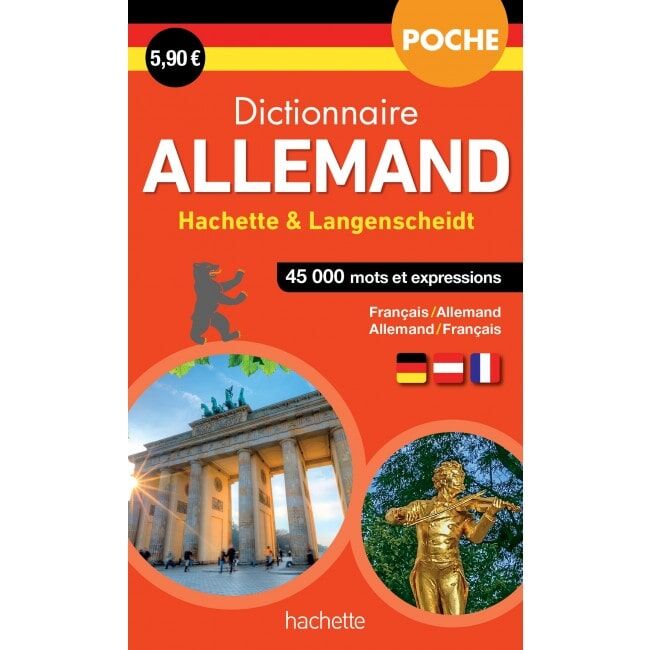 Hachette Langenscheidt Dictionnaire De Poche Bilingue Allemand Pas Cher Bureau Vallee