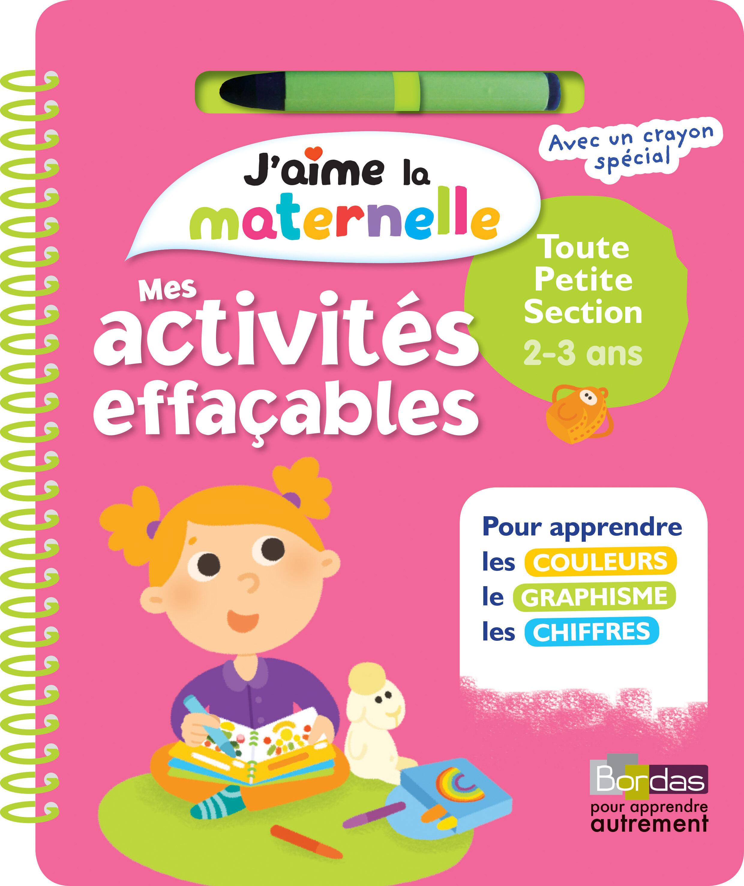 J Aime La Maternelle Mes Activites Effacables Toute Petite Section Des 2 Ans Pas Cher Bureau Vallee