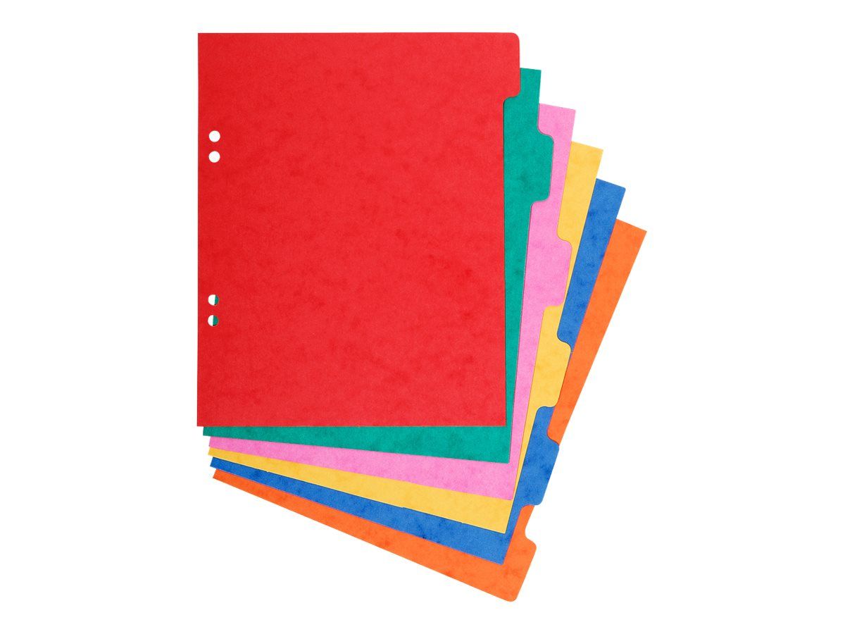 exacompta nature future intercalaire 6 positions 17 x 22 cm carte blanche pas cher bureau vallee