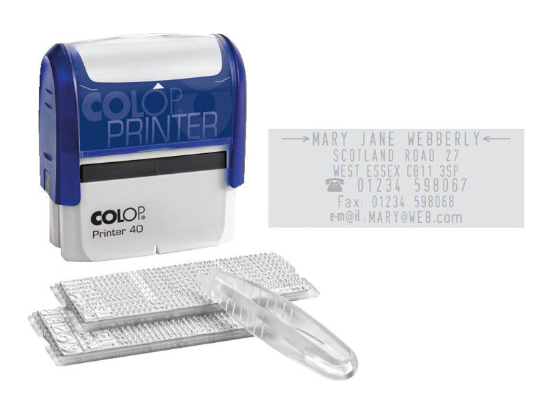 Colop Tampon Printer 40 A Faire Soi Meme 6 Lignes Pas Cher Bureau Vallee