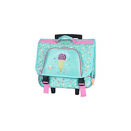 KID'ABORD Cartable 41 Cm Gamer Noir - Sac D'École Garçon Avec Compartiments Et Patchs Velcro Amovibles