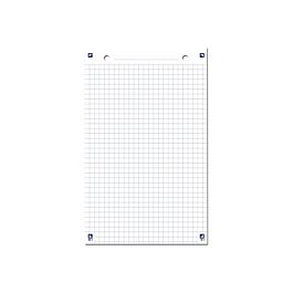Bloc Fiches Bristol OXFORD - 30 Feuilles 125x200mm - Quadrillé 5mm - Perforées - Rouge - Fabriqué En France