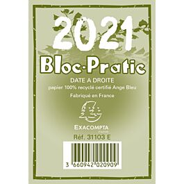 Bloc-Pratic Exacompta 2025 - Agenda Semainier Date à Droite - Papier Clairefontaine