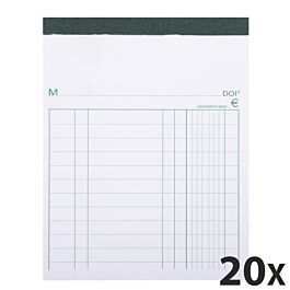 EXACOMPTA Lot De 3 Manifolds Facture 105 X 135 Mm – 50 Feuillets Dupli, Indispensable Bureau