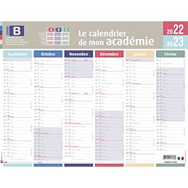 Oberthur Calendrier 2023 Bien S'organiser - Calendrier Zone B - 43 X 33,5 Cm - Oberthur Pas Cher |  Bureau Vallée